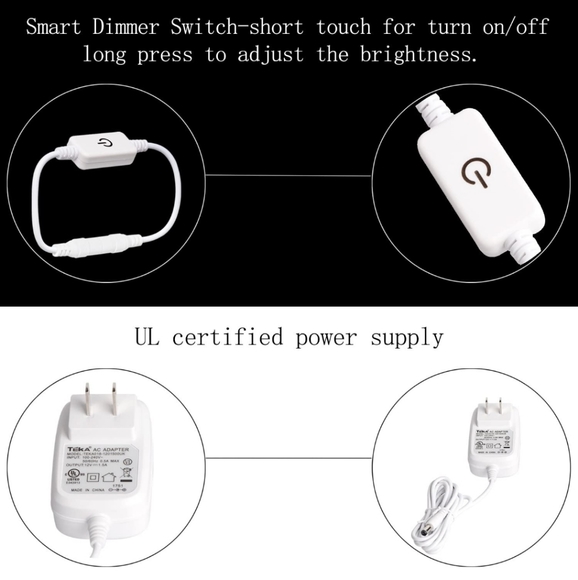 Hollywood Style Led Vanity Mirror Lights Kit with 10 Dimmable Light Bulbs - Picture 4 of 6